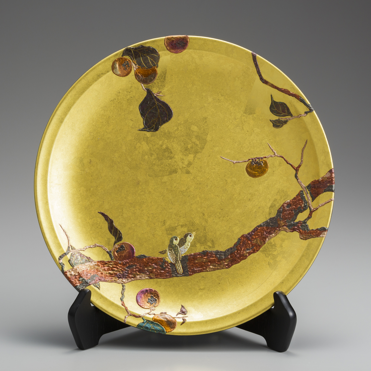 飾り皿 風神雷神