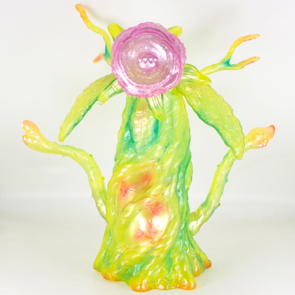 マルサン ビオランテ 花獣 450 蓄光無彩色 ゴジラ ソフビ 未開封 2月3日(