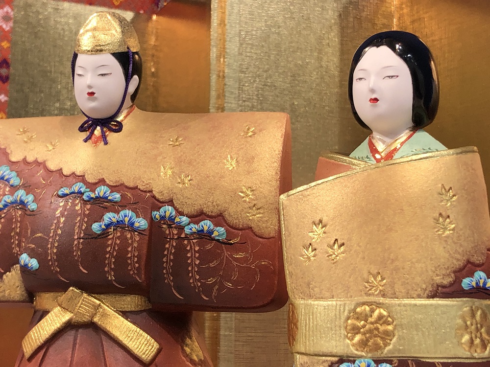 博多人形.人形師.戸畑茂四郎作運輸大臣賞受賞.銀の道 博多人形.人形師