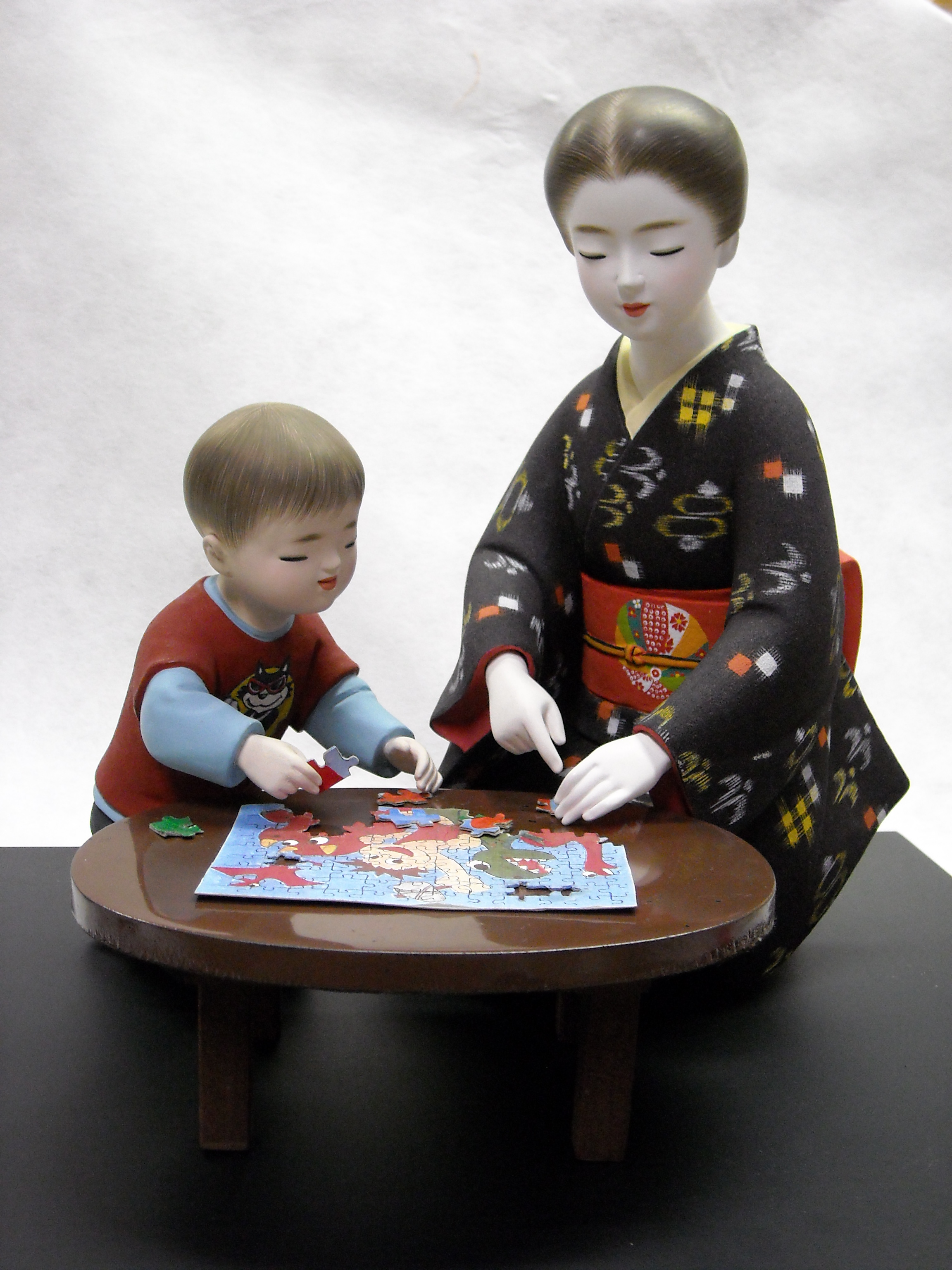 文夫の「母と子」① | 松尾吉将 博多人形工房