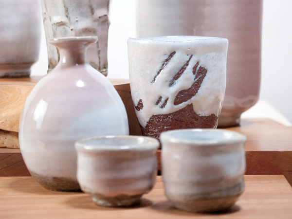 萩焼 泉流山 古賀將夫 花壺