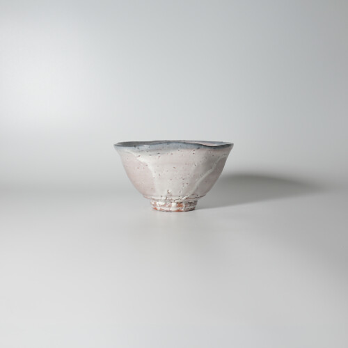 稀な】 13代 田原陶兵衛 造 灰被り掛花入 萩灰被茶盌(田原 陶兵衛