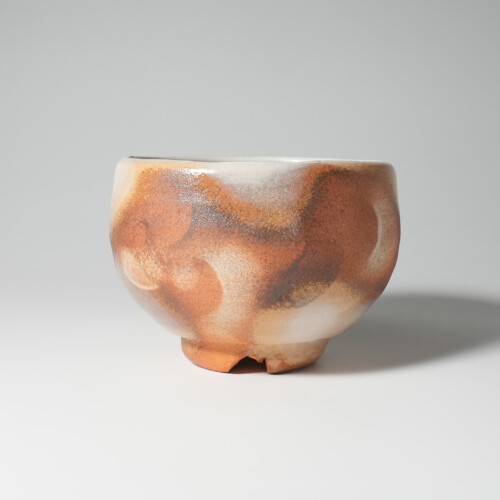 岡田窯8代 岡田裕 萩焼 菓子鉢 湯呑 木箱入 岡田裕 県指定無形文化財