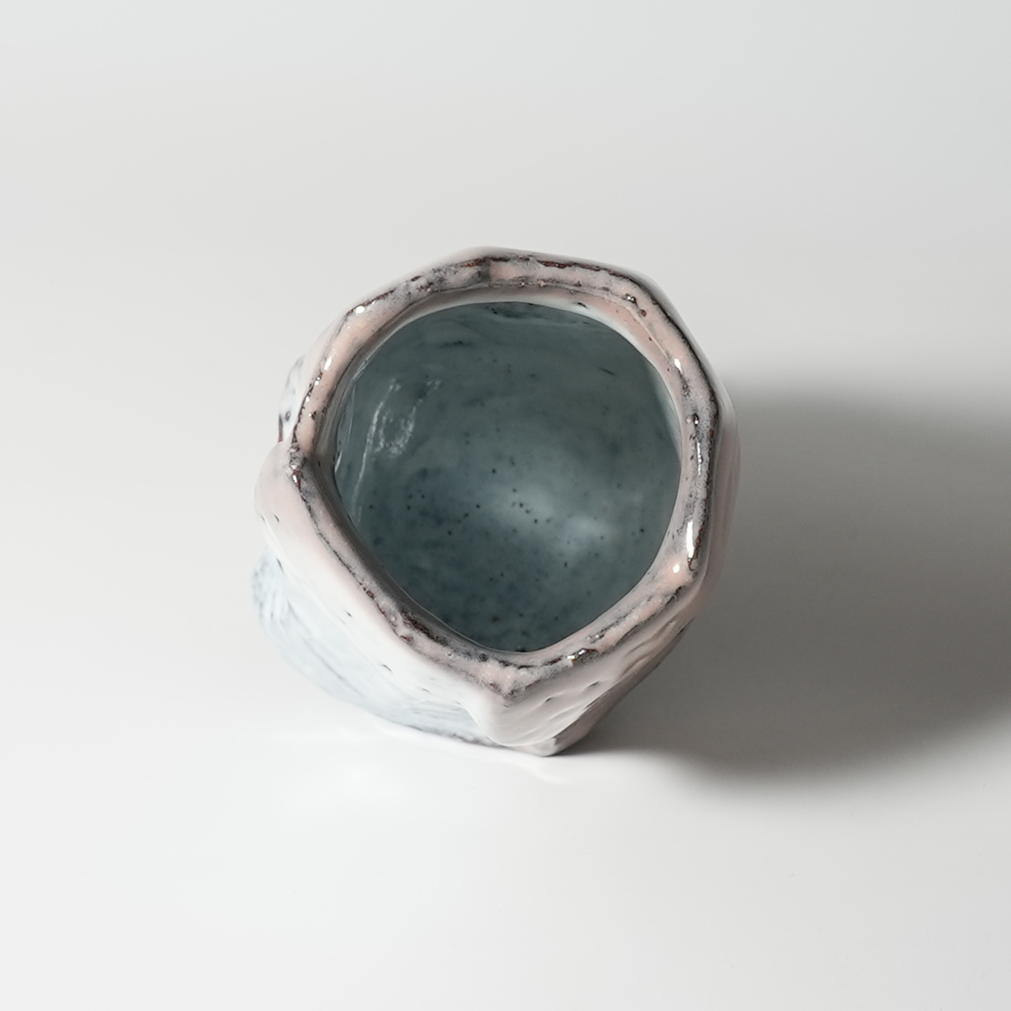 吉野敬子作 朝鮮唐津湯呑 2脚セット 遺作 径7cm 高さ8.5cm