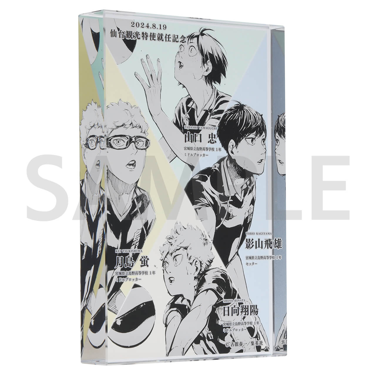 ハイキュー 仙台観光特使就任記念 月島蛍缶バッジ 5個セツト