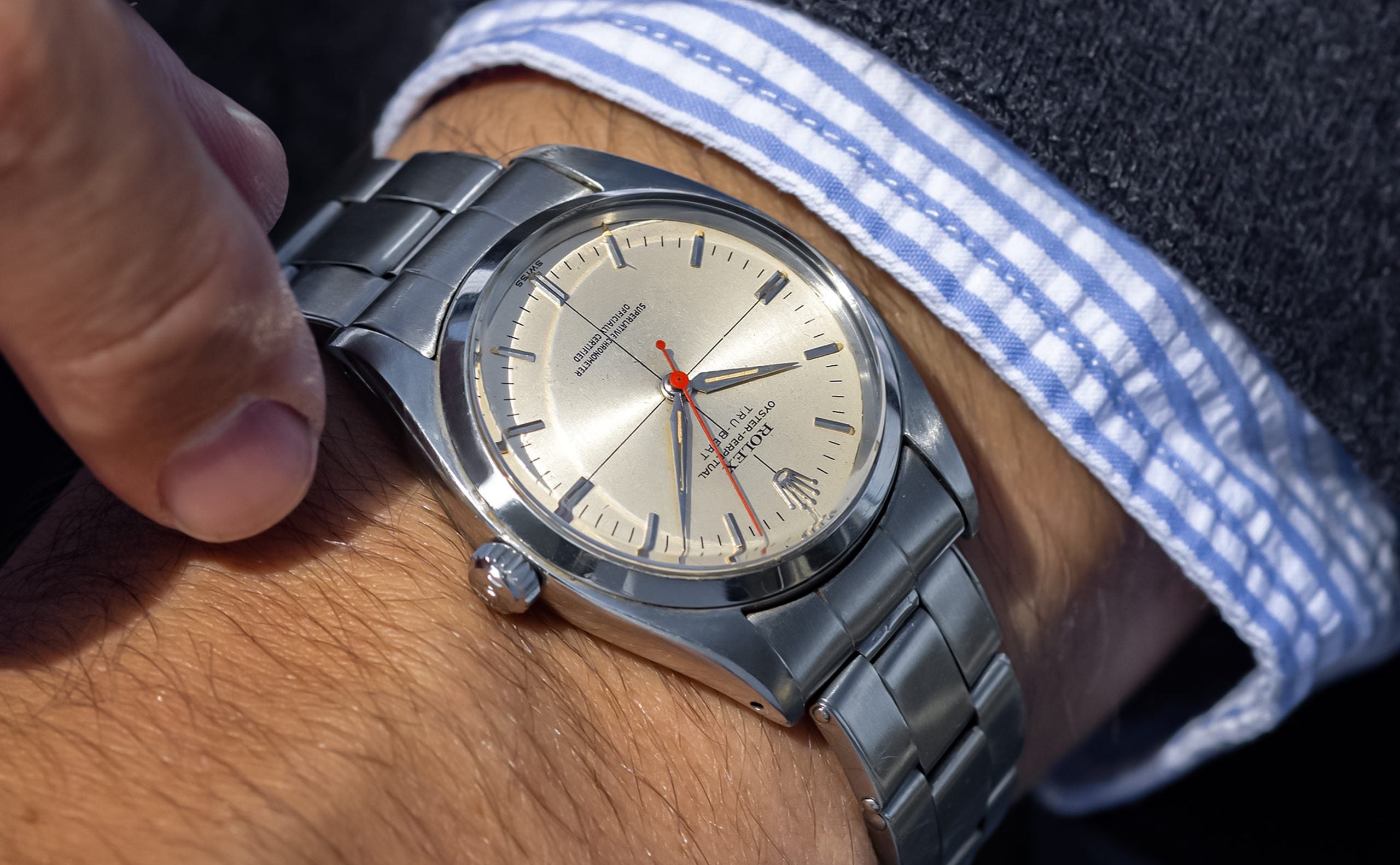 Single Family-Owned 6556 Rolex Tru-Beat – Hairspring