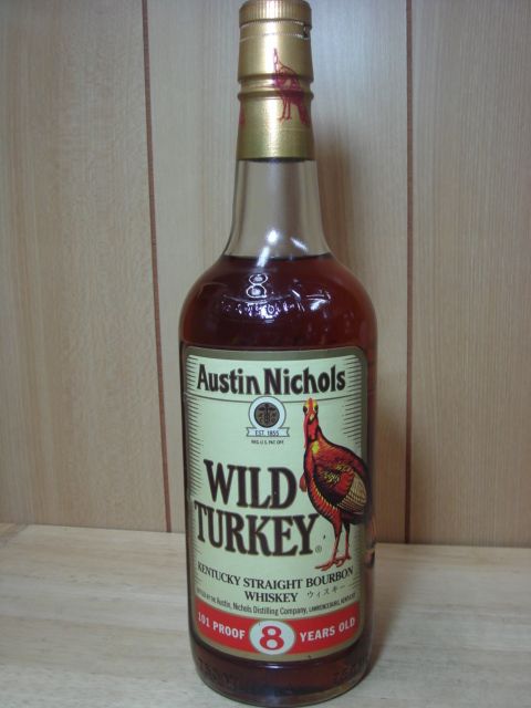 ワイルドターキー8年WILD TURKEY （旧ラベル・ 金キャップ） 未開栓 75