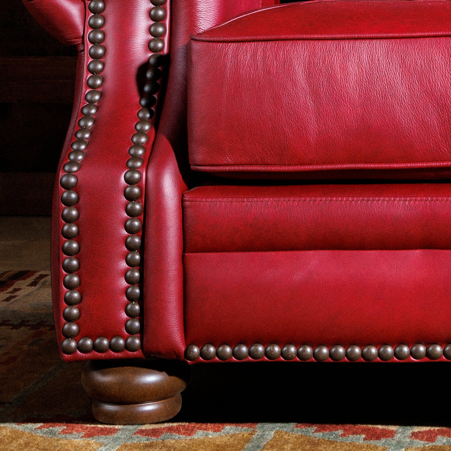 Chianti Red Leather Loveseat – Hat Creek Interiors