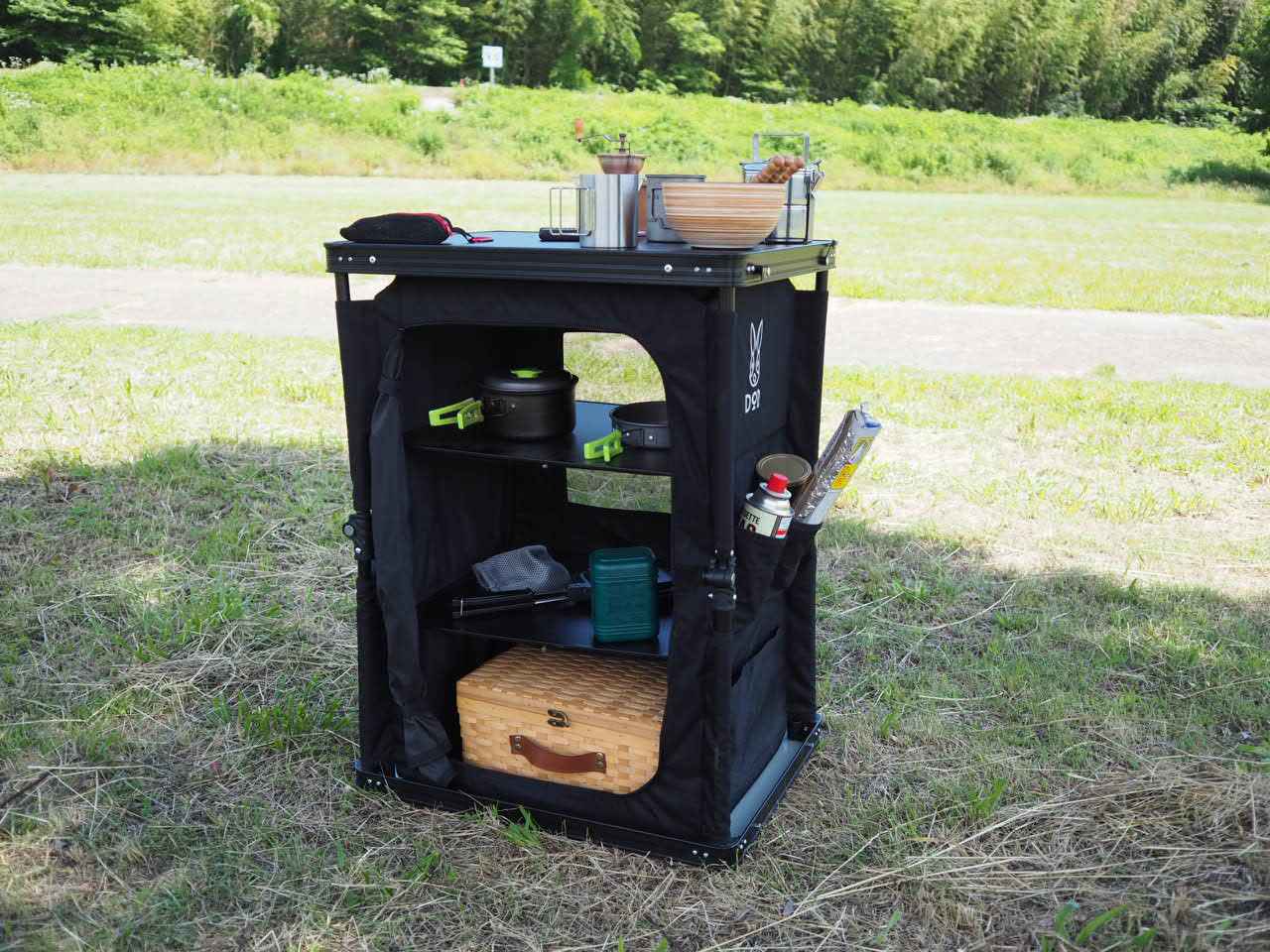 dodキッチンラック DODの調理台＆収納棚「マルチキッチンテーブル」で