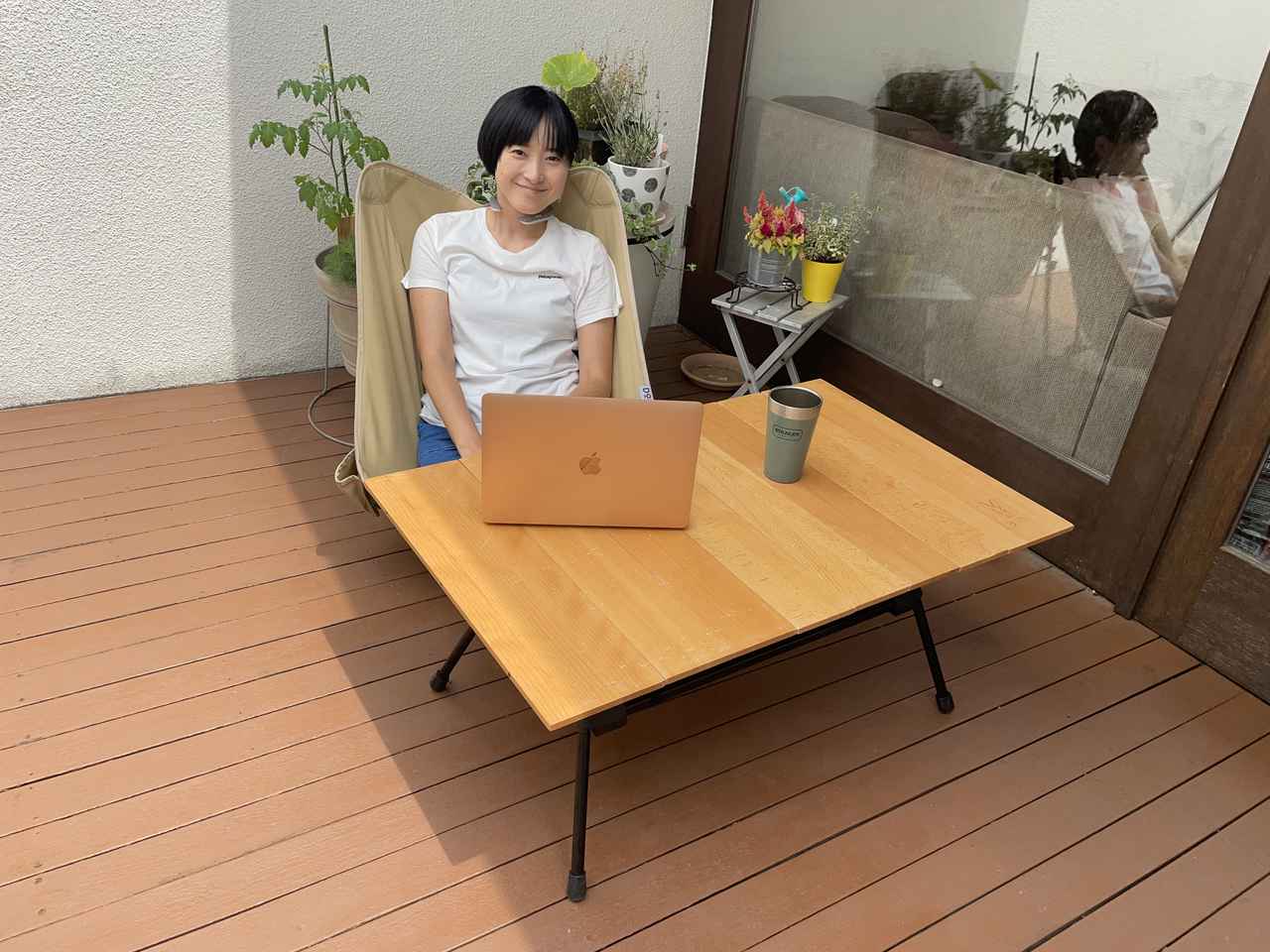 未使用品】DOD キャナリーテーブルL 収納袋付き 未使用品】DOD