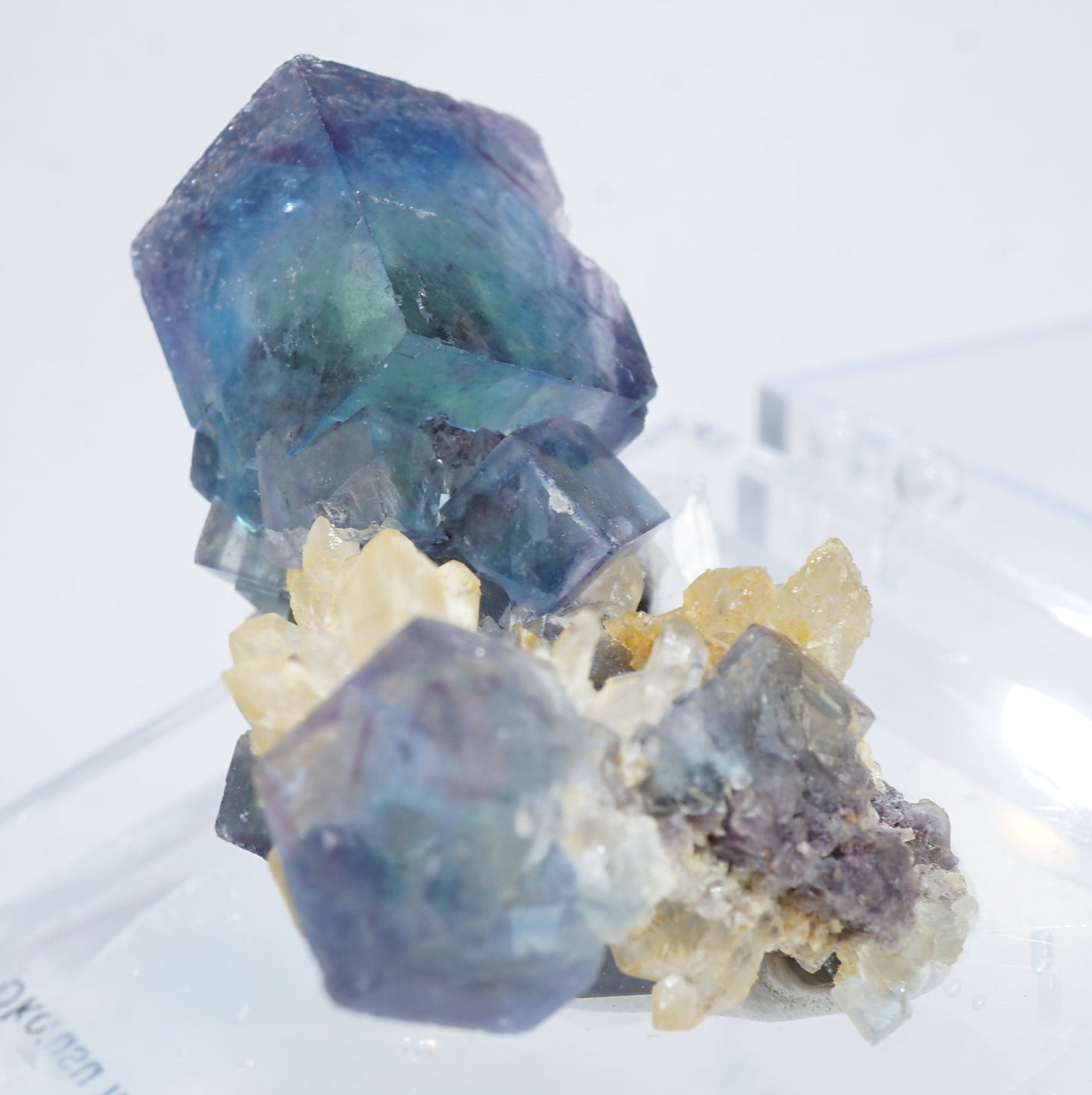 347 オコルス鉱山産 パープル ブルー フローライト 425 オコルス鉱山産