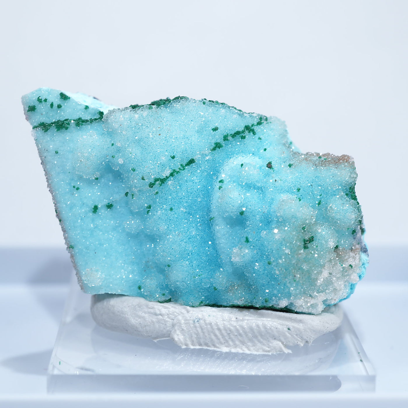 コンゴ民主共和国産 ドゥルージークリソコラ・マラカイト – 天然石