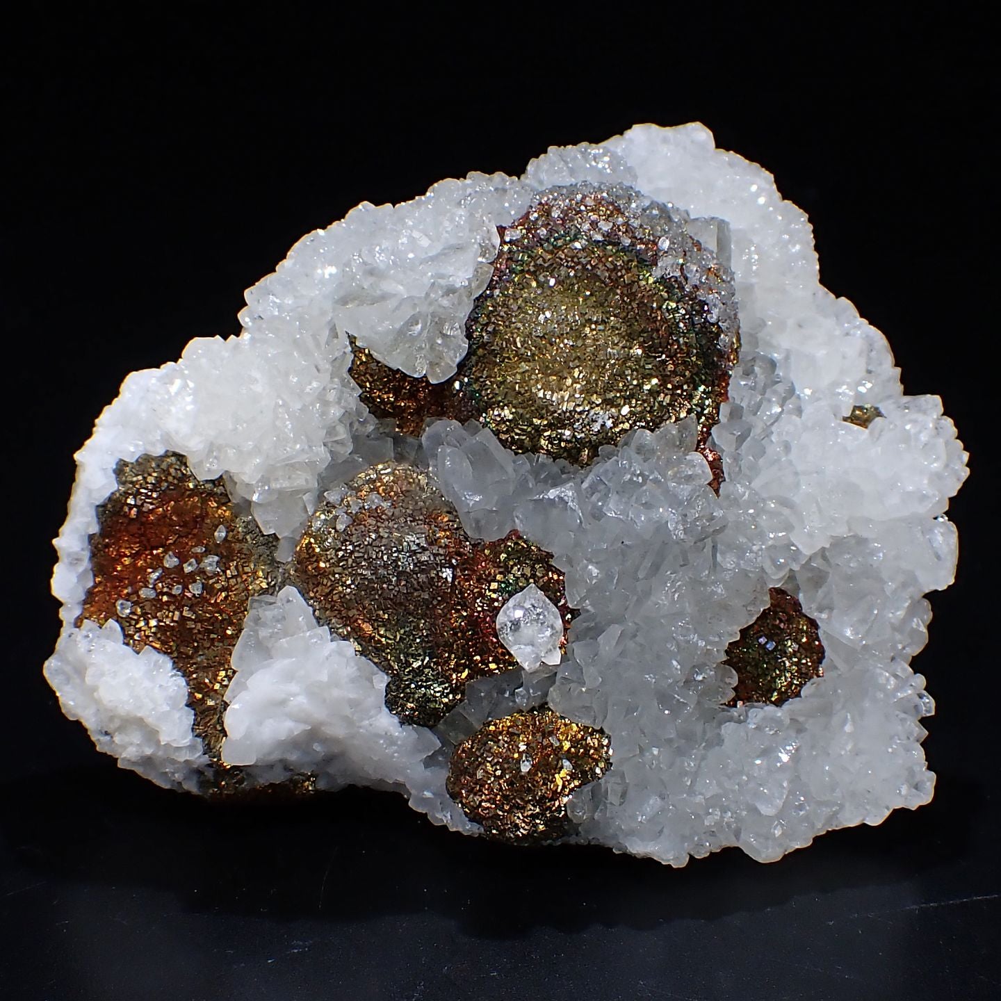 中国湖北省産 カルサイトonパイライト 579 中国安徽省黄山市産 カル