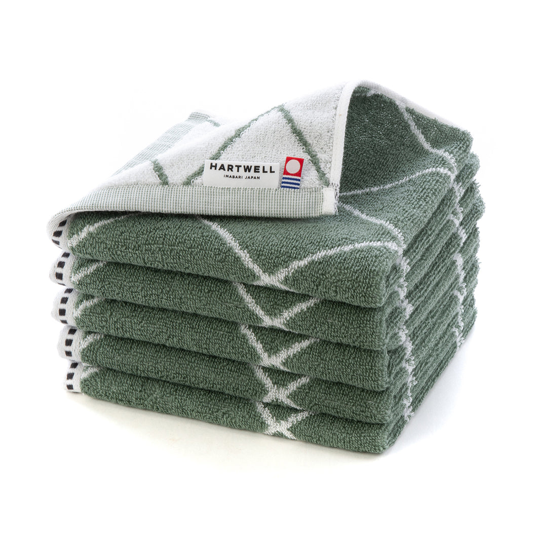 5枚セットクロス ハンドタオル｜今治の老舗タオルメーカー【ハート