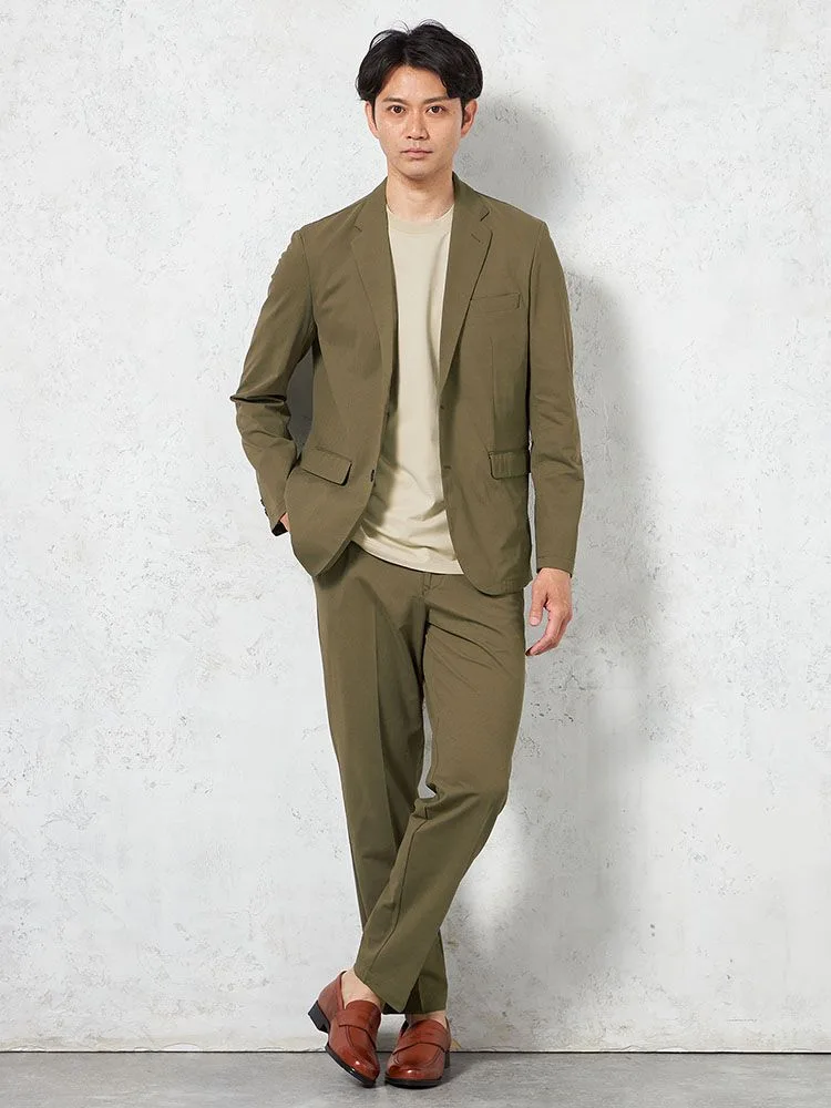 C．グレー 【WEB限定】上下セットアップ ブレサブルクール 通気清涼