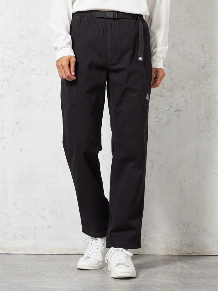 ブラック 【ウォッシャブル】裏起毛 スリムシルエット ストレッチ