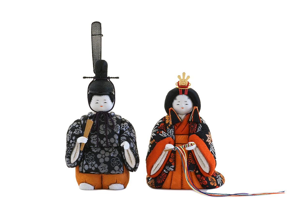 真作/敬春/立雛/美品/桐共箱付/布袋屋掛軸HF-469 真作/敬春/立雛/美品