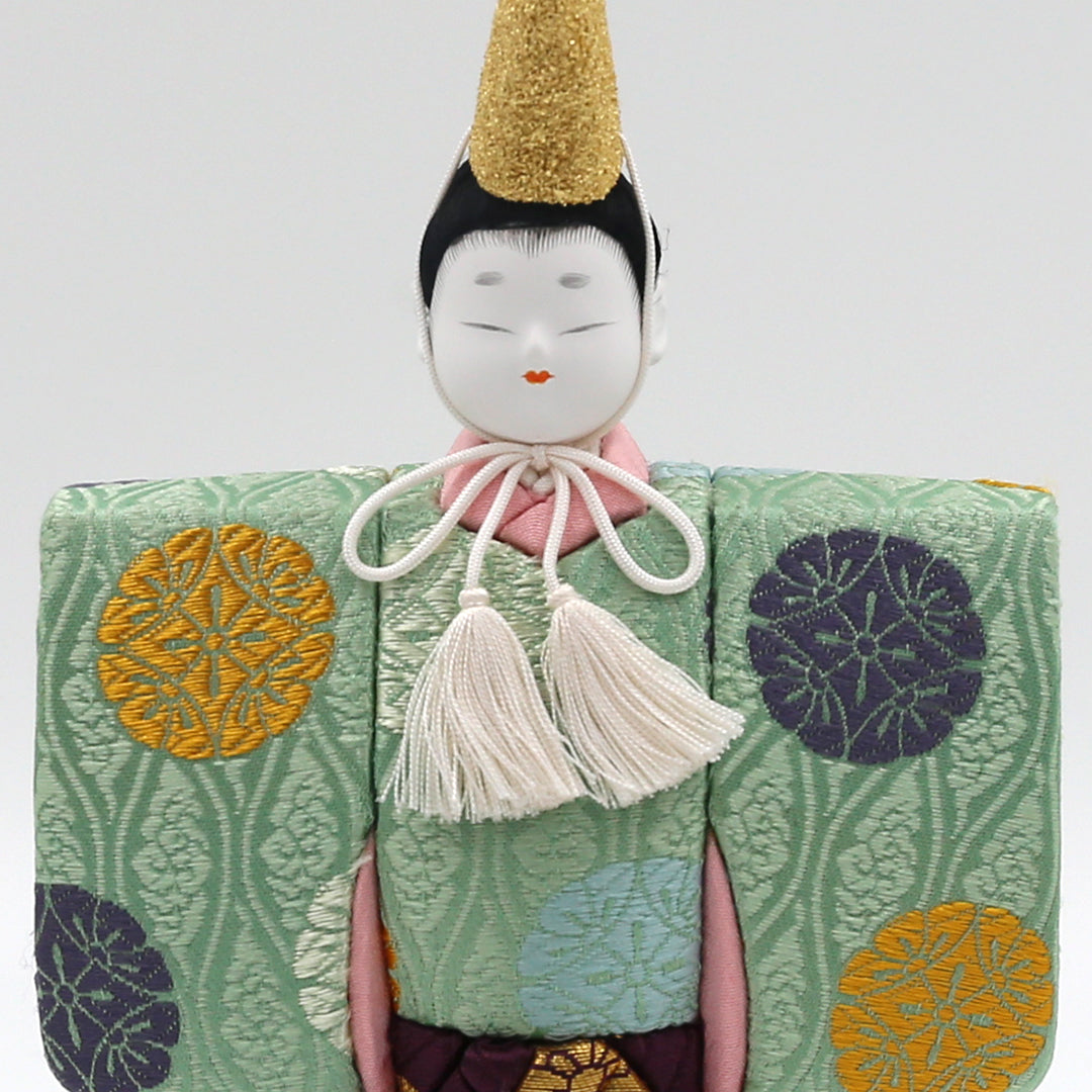 春かすみ」木目込立雛親王飾り ガラスケース入り 東玉工房 野村嘉光作