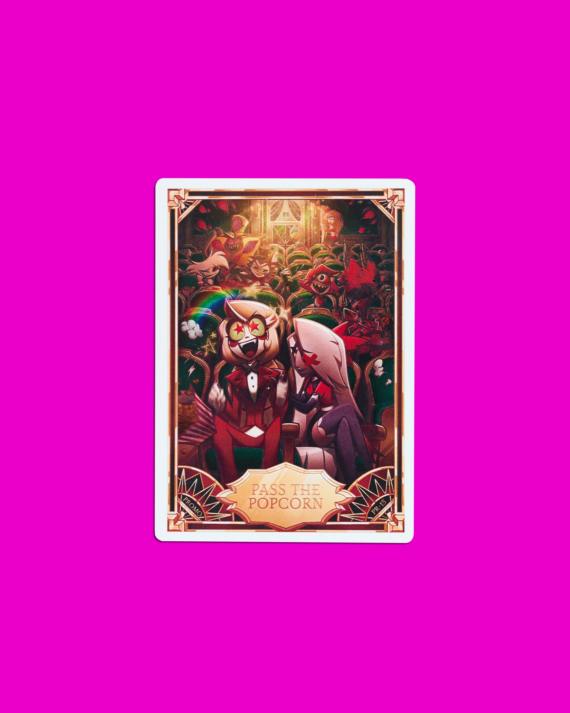 Hazbin Hotel Trading Cards Pass The Popcorn Promo Card (PR-15