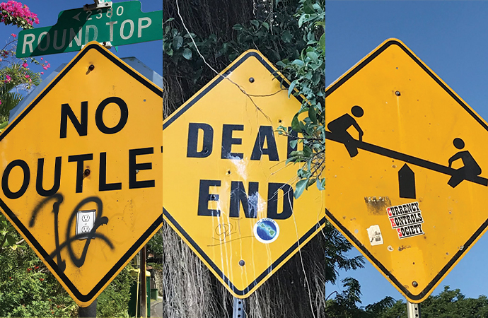 NO OUTLET】 この先“アウトレット”はありません！？ 謎のハワイ道路