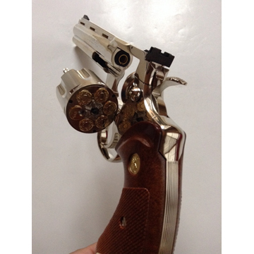 タナカワークス コルトパイソン R-model ニッケル/シルバー 6インチ