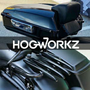 ホグワークス エンジンガード用LEDライト クローム |ハーレーパーツ