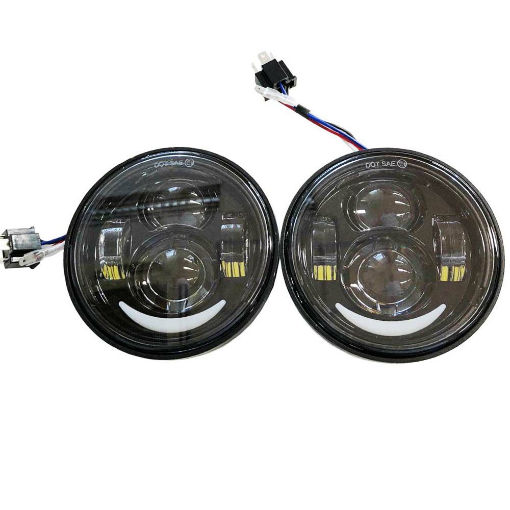 ☆即納☆ハーレー LEDヘッドライト 7インチ パッシング 左右 フォグライト