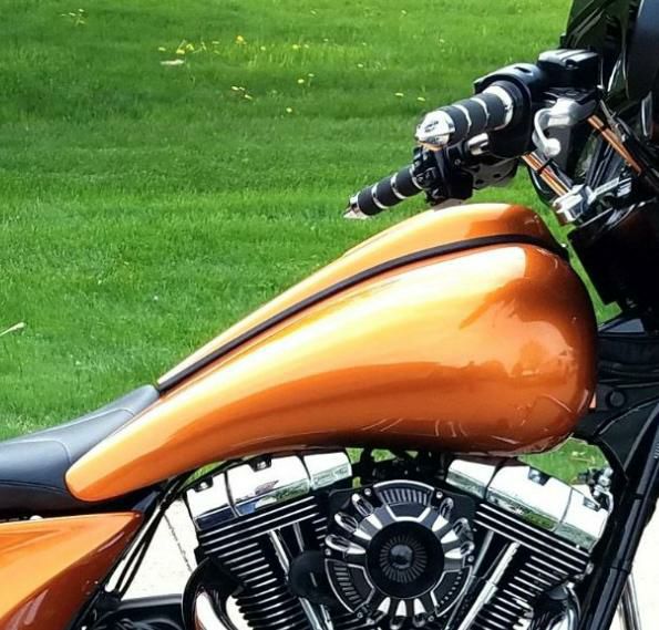 HOGWORKZ ハーレー ストレッチタンク 6.6ガロン ツーリングモデル用