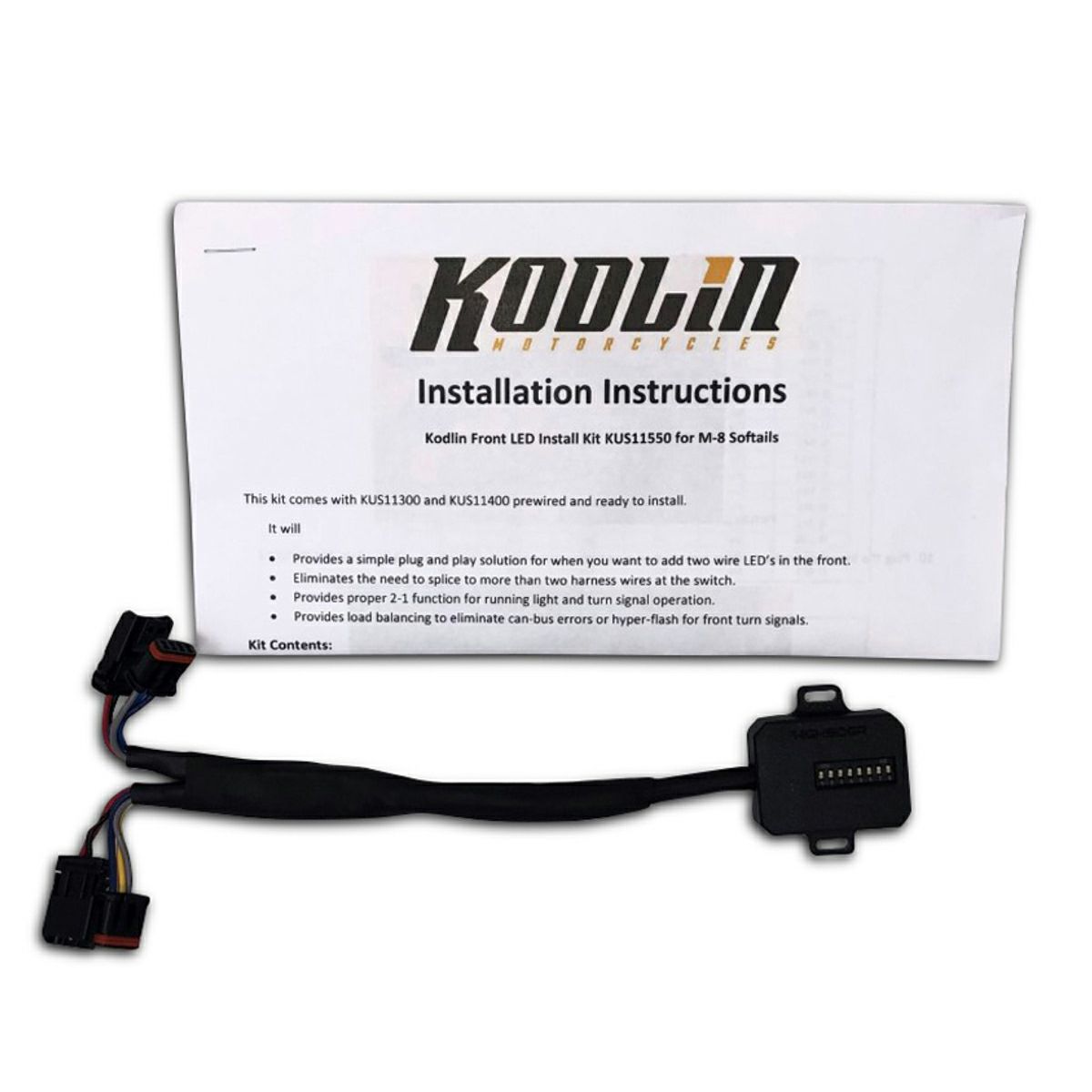 M8 ソフテイル フロントLEDウインカー インストールキット ロード