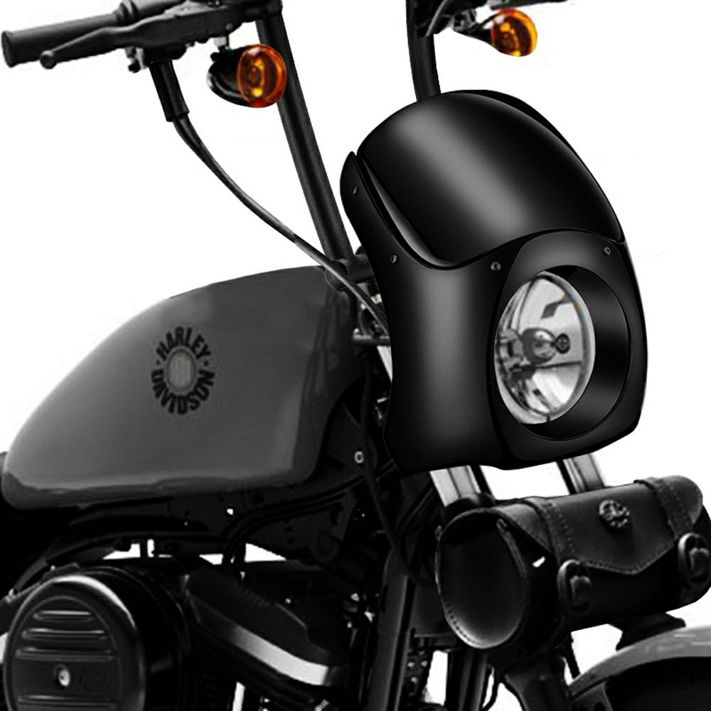 ヘッドライトバイザー プライム(無塗装) スポーツスター |ハーレー