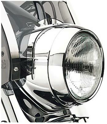 HOGWORKZ レイクヘッドライトベゼル ブラック 1994以降 FLHT/FLHX