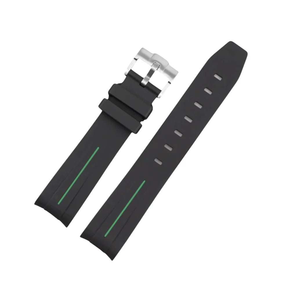 Strap for Zenith Chronomaster in Black/Green - Helvetus® Switzerland