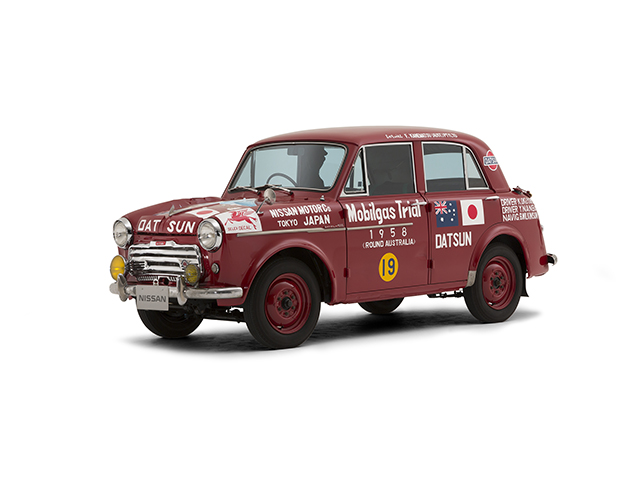 昭和レトロ BCバンダイ 豪州ラリーダットサン富士号 ブリキ 昭和レトロ