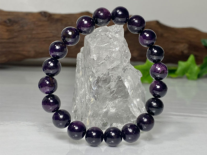 パープライト 10mm 天然石 ブレスレット 【公式通販】