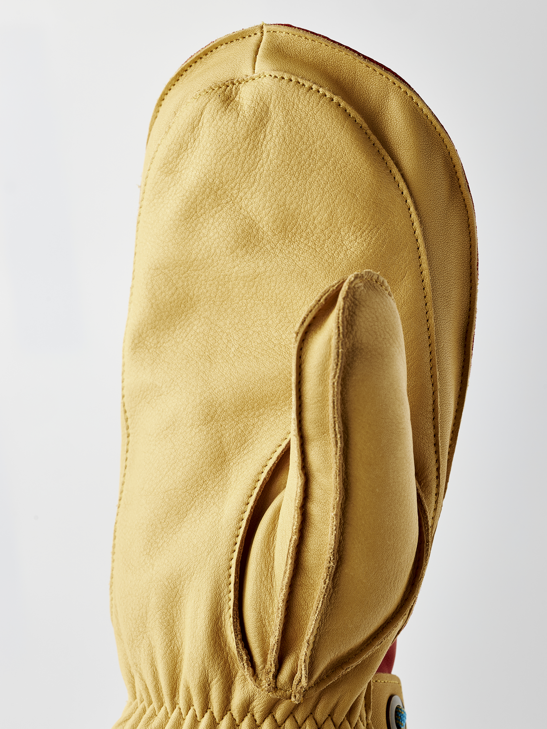 Wakayama - mitt - Flame red / Tan | Hestra Gloves