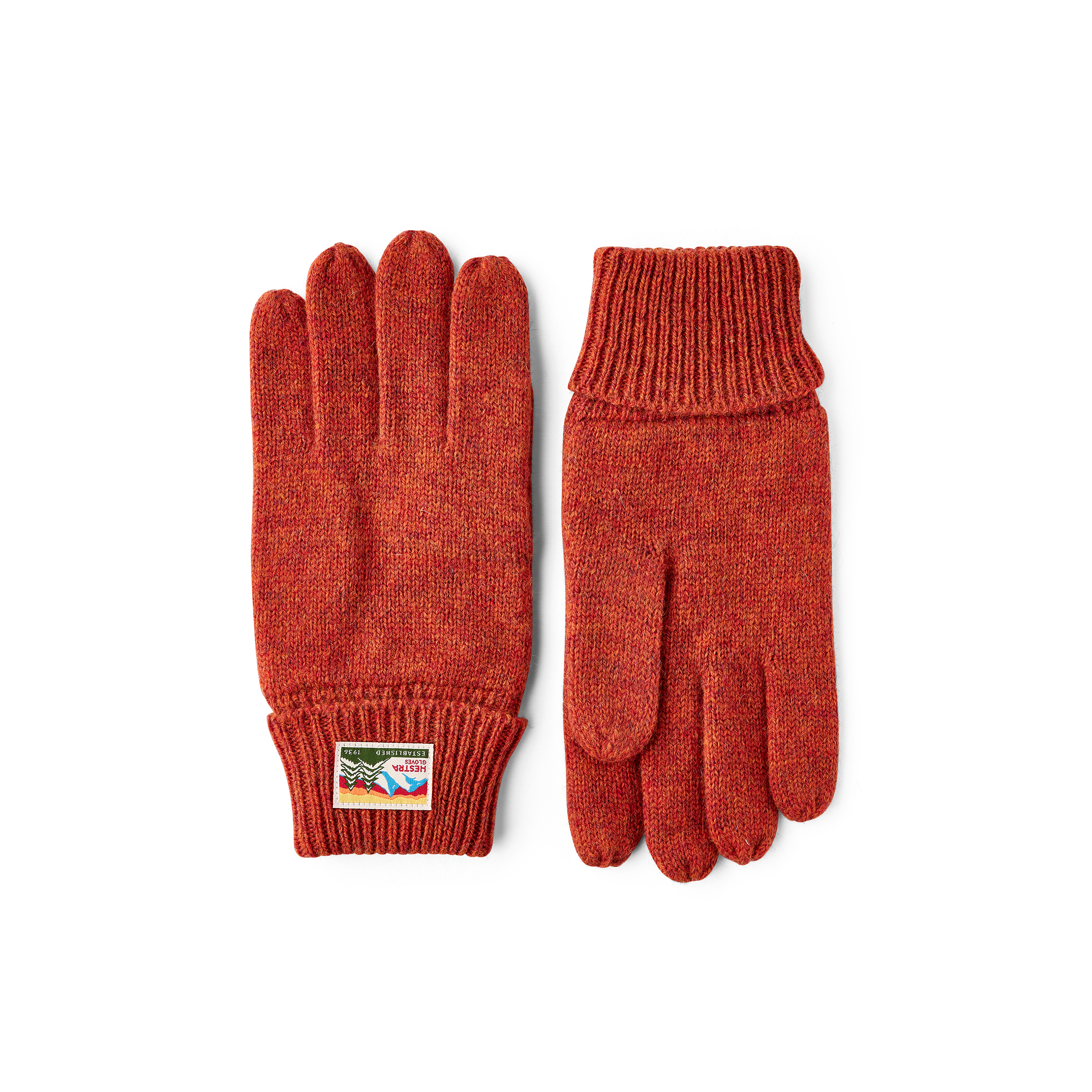 Raggwool Glove - Brick red | Hestra Gloves