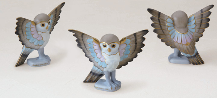 限定品 ヘレンド 世界のフクロウ シェイクスピア・中国 箱付き 限定品