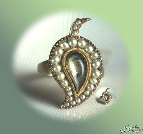 木の葉のブローチ | ジョージアンのアンティークジュエリー