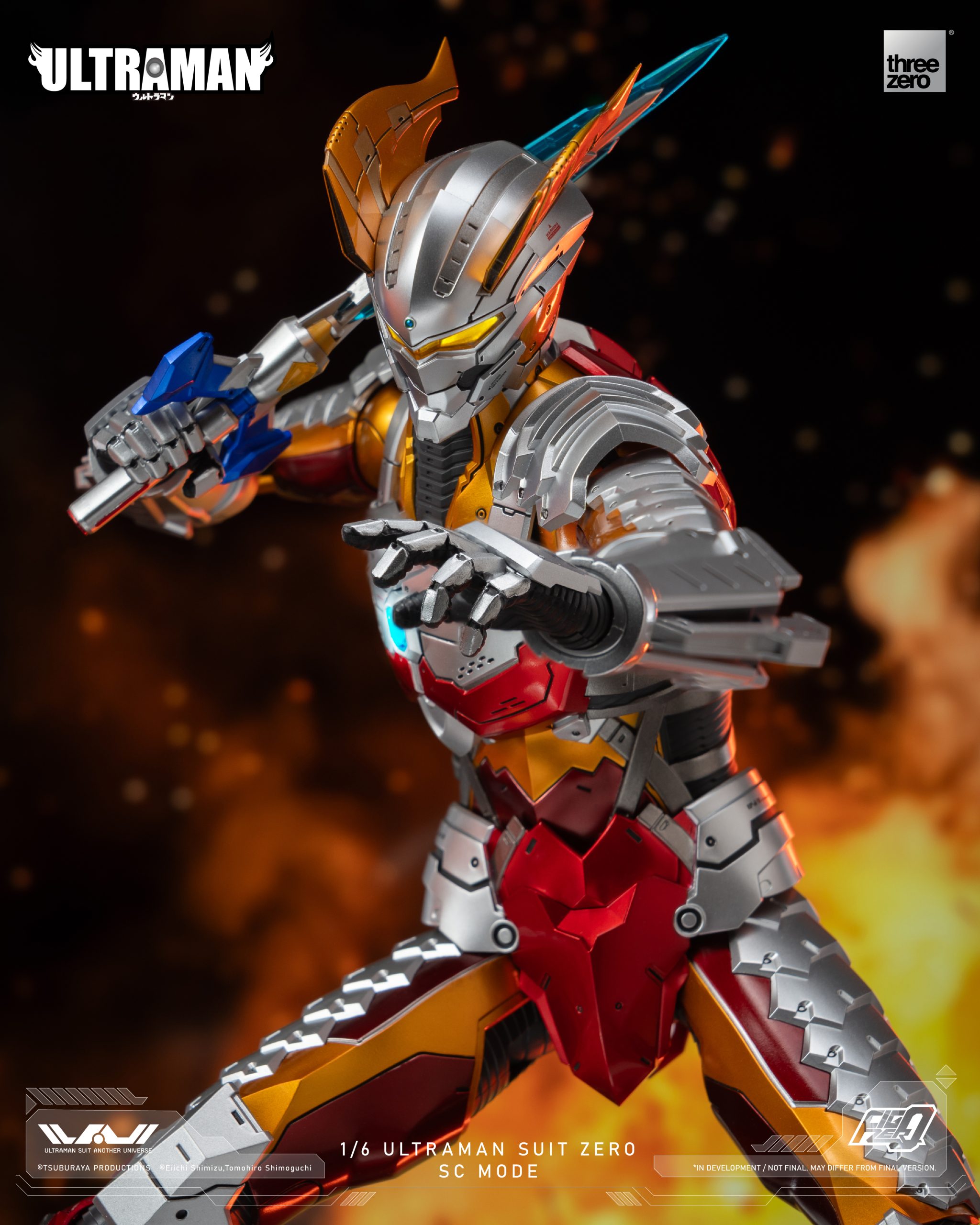 ULTRAMAN SUIT ZERO SC Modeの1/6スケールの可動フィギュアが予約案内