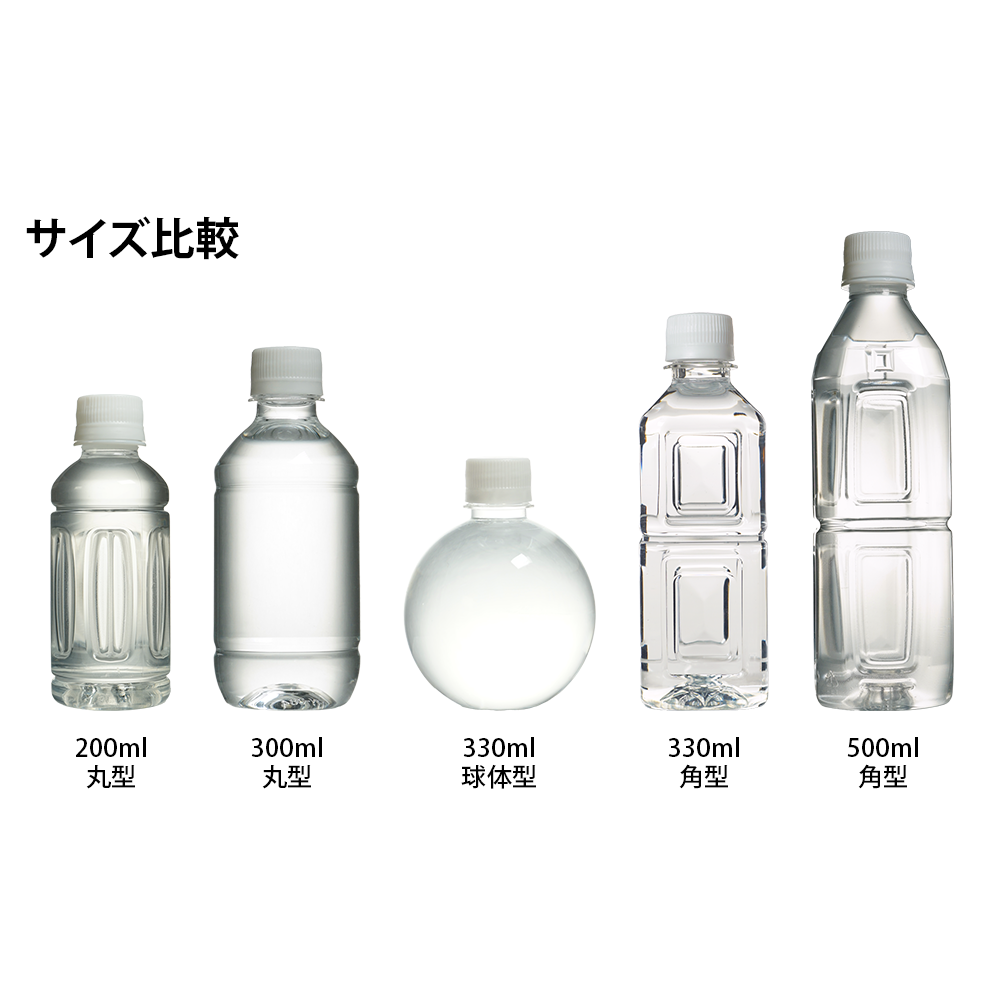 富士山ミネラル天然水ボトル(500ml角型)【販促花子ノベルティ】