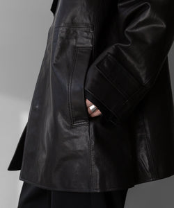 stein / シュタイン】LEATHER HALF COAT - BLACK | 公式通販サイト