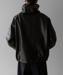 stein / シュタイン】LEATHER HOODED SHORT JACKET - BLACK | 公式通販