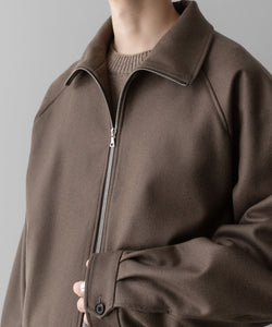ssstein / シュタイン】MELTON ZIP UP BLOUSON - DARK GREIGE | 公式