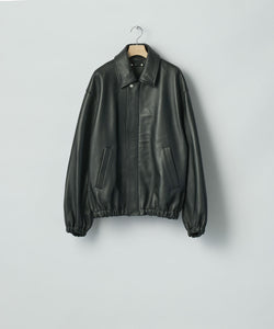 ssstein / シュタイン】SHEEP LEATHER ZIP SHORT JACKET - BLACK