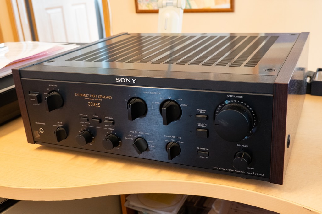 SONYプリメインアンプ TA-F333 ESL メンテ整備 動作品 SONY製