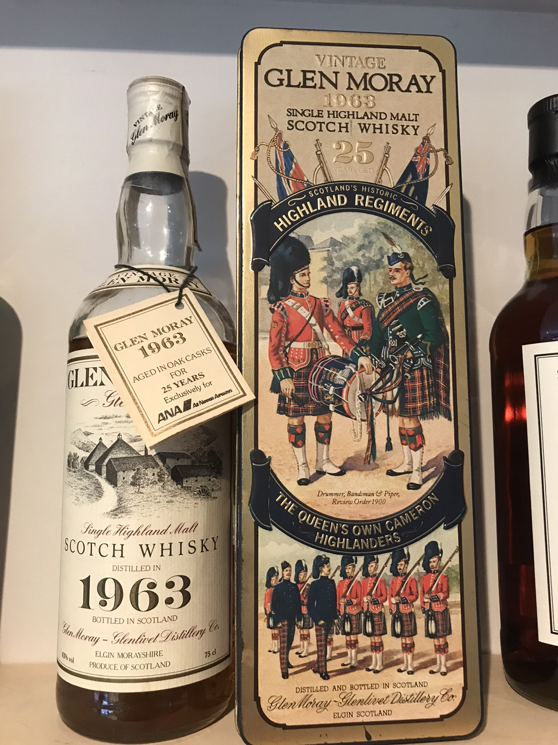 GLEN MORAY 1963 SCOTCH WHISKY Glen Moray 1963 スコッチウイスキー