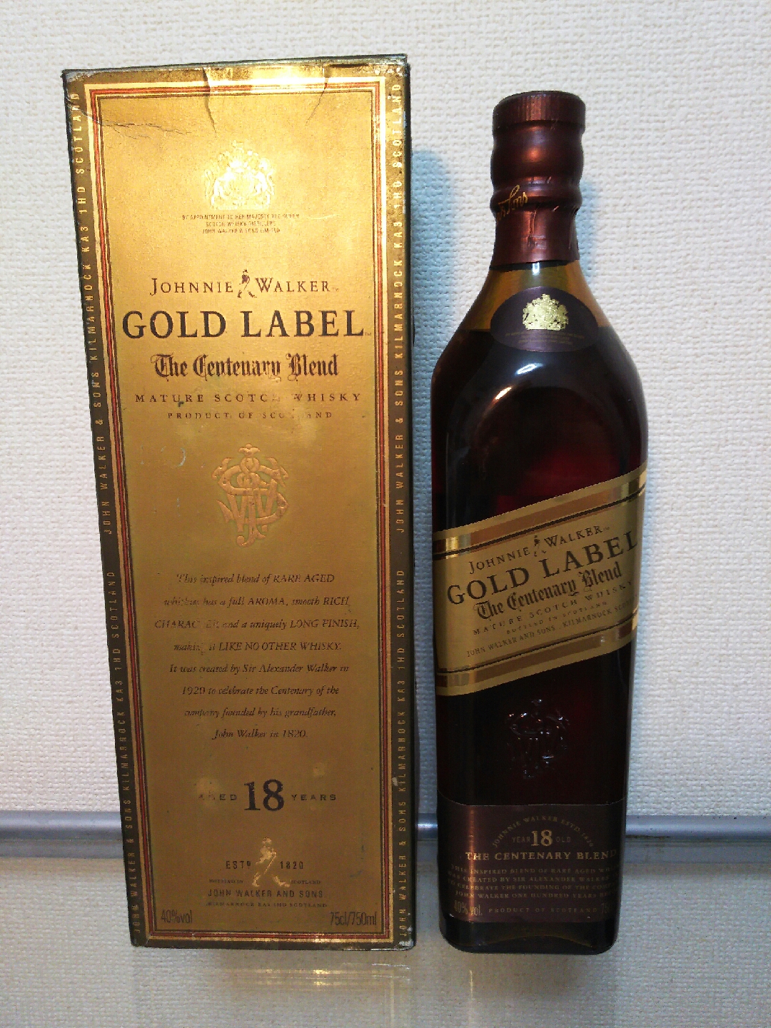 ジョニーウォーカー ゴールドラベル18年 古酒