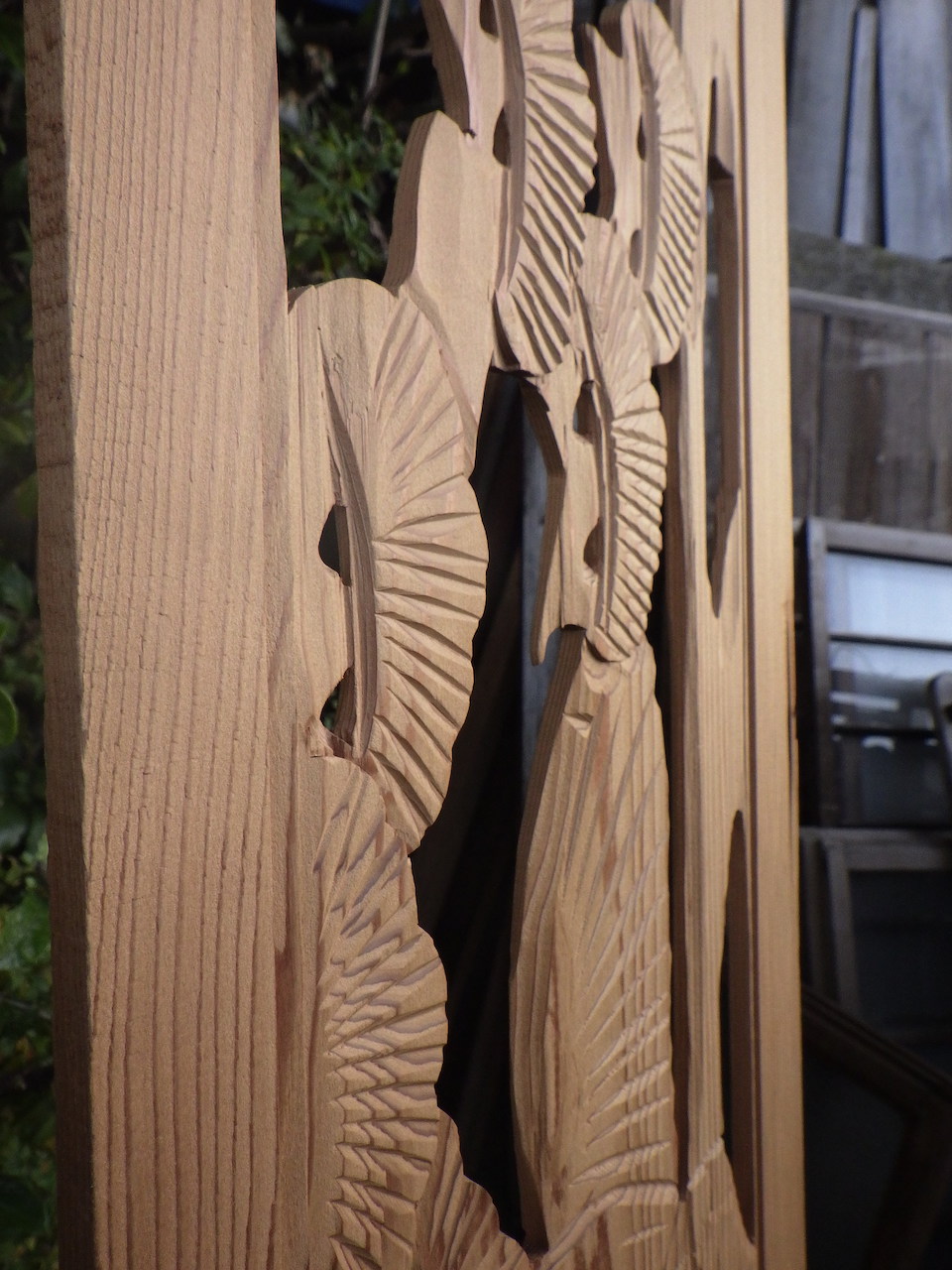 ひでしな商店 / 鶴と松の彫刻欄間