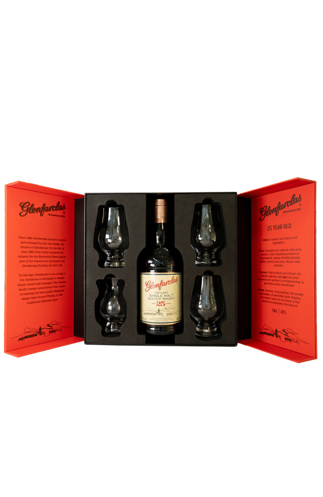 Buy The Glenfarclas 25 YO Whisky Limited Edition Gift Pack at Hic!