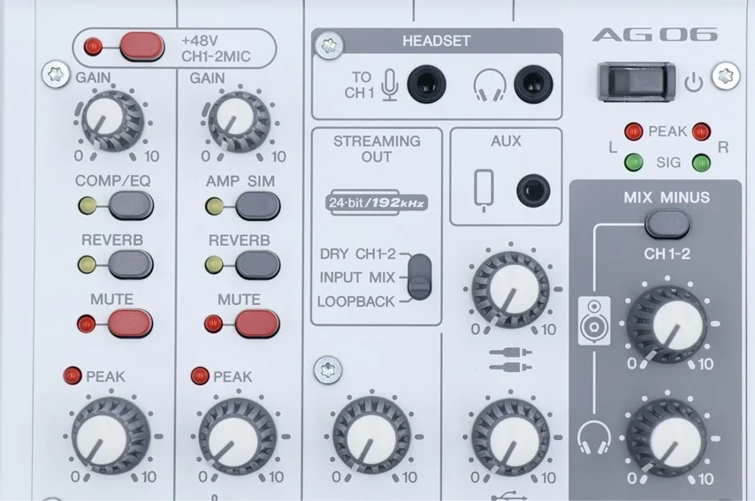 DTM・DAW YAMAHA AG06MK2 B YAMAHA AG06MK2 W｜ミュージックランドKEY
